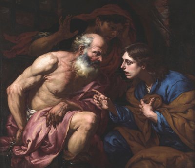 Joseph Interprets Dreams in Prison by Giovan Battista Langetti